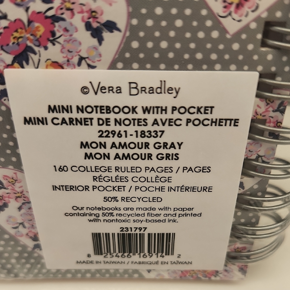 Vera Bradley Mini Notebook & Pen Set - Picture 4 of 5